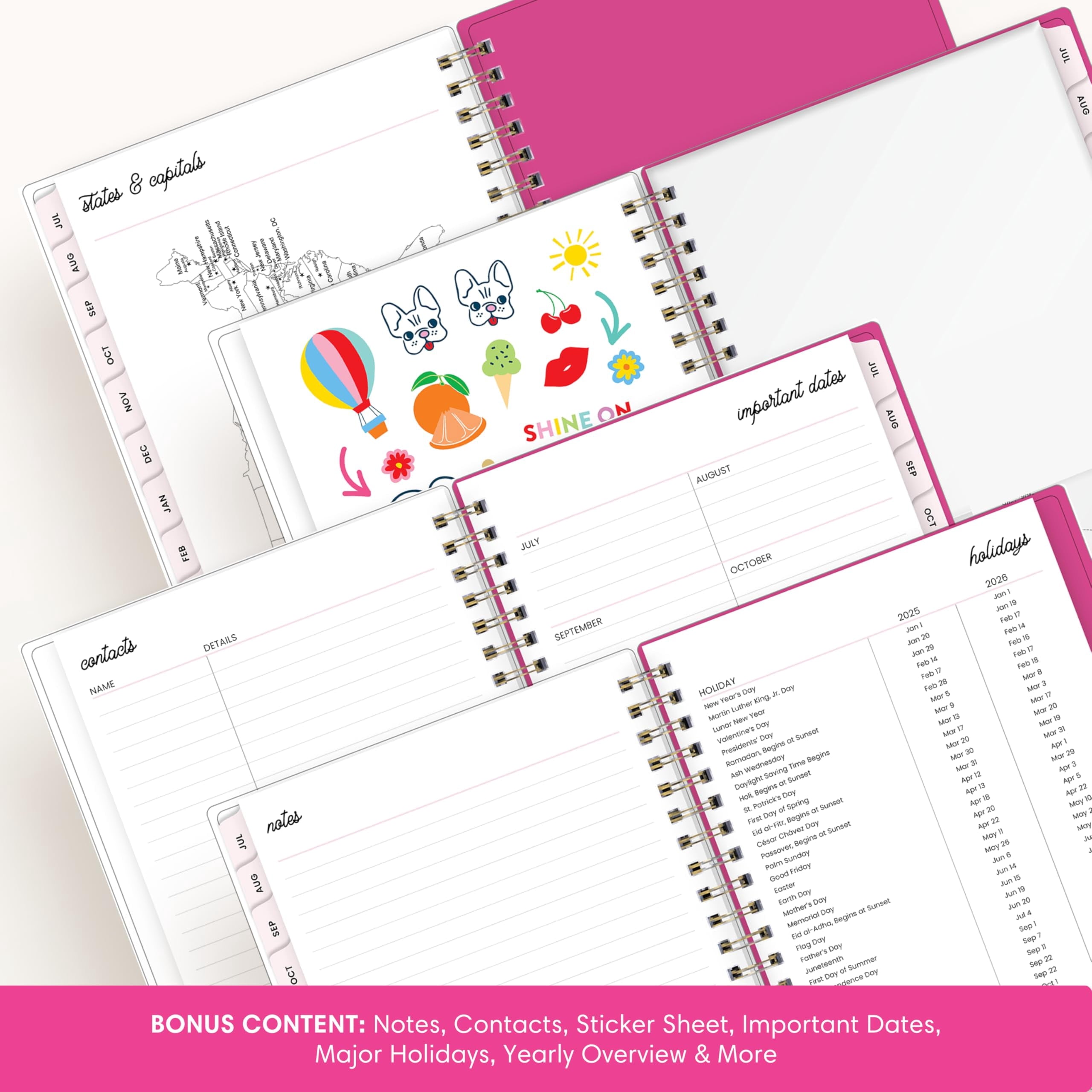 2026-2027 Weekly and Monthly Academic Year Planner Calendar, July 2026 - June 2027, 5" x 8", Flexible Cover, Wireboun... - Image 5