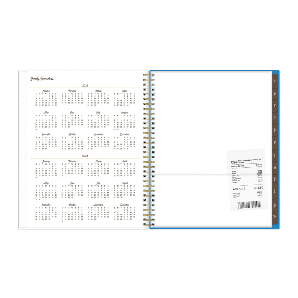 Jessie James Decker for Monthly Weekly Planner, 8.5" x 11", Hanky Blue 15-Month (April 2026 - June 2027) - Image 6