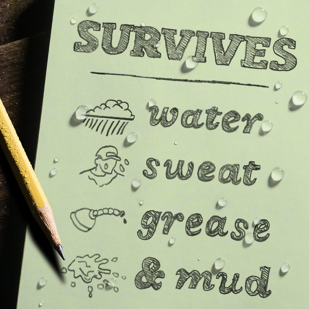 Wearproof Notebook 3x5, 50 pages, Green - Image 3