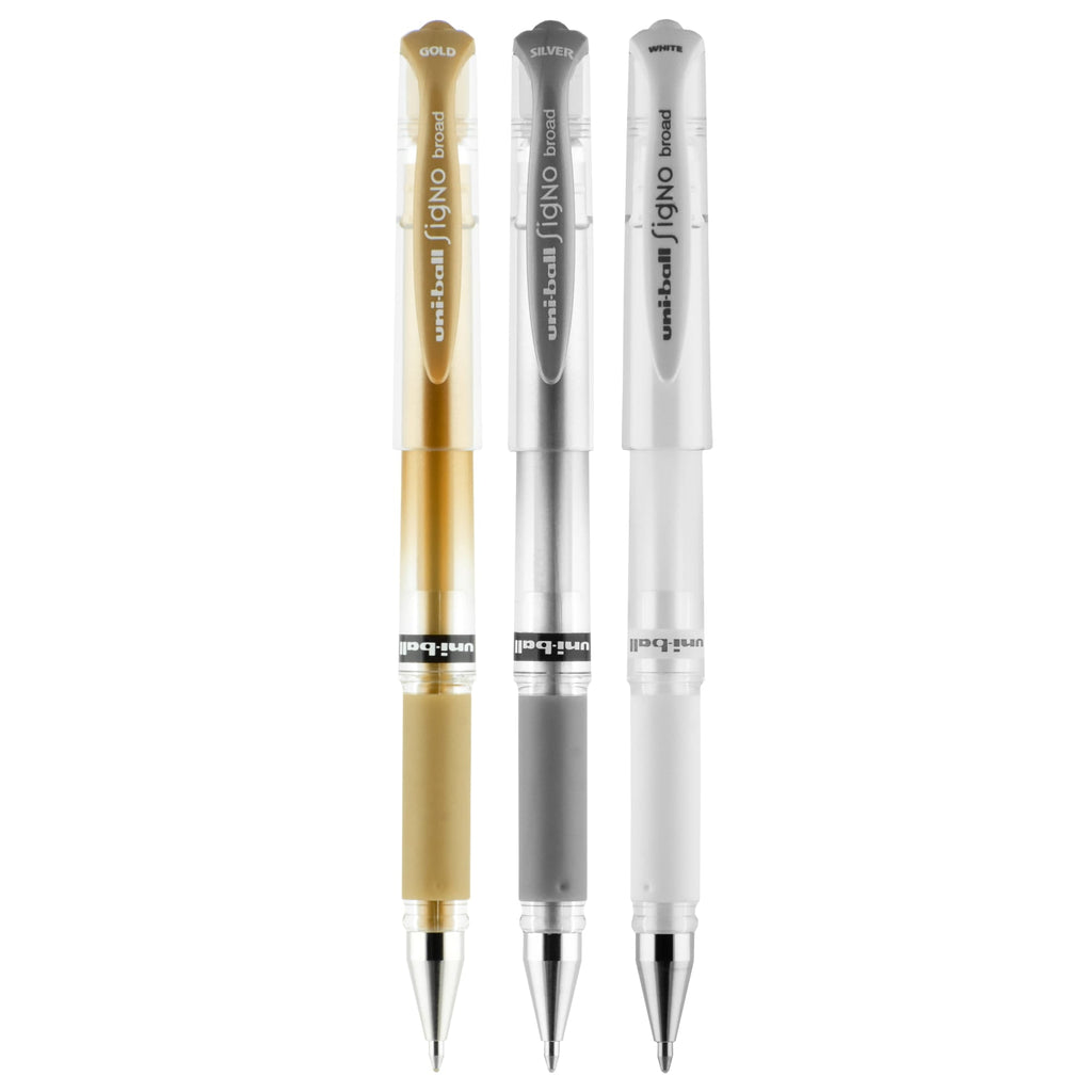 uni-ball GEL IMPACT Gel Pens, Assorted Marvelous Metallics Ink, Bold Point, Assorted Barrels, 1 mm, 1 Set, 1919997 - Image 2