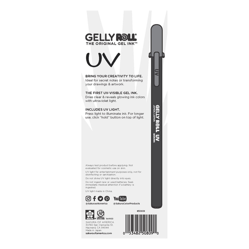 UV-Ink Gel Pen, Bold Point, 3 Colors - Red, Blue, & Green, 3-pc set - Image 2