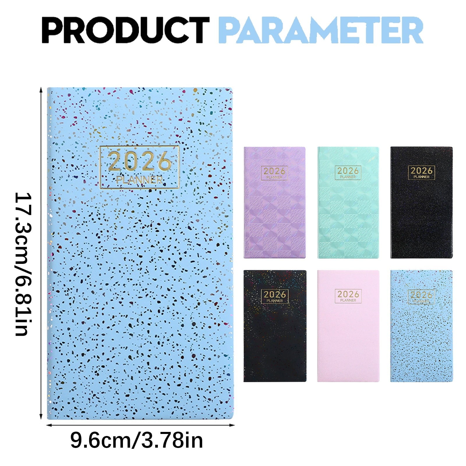 1Pc 2026 Pocket Calendar for Purse Small Mini Weekly And Monthly Planner, Thick Paper,Thin Cover,2026 Pocket Planner,A6 Weekly Planner Easy - Image 3