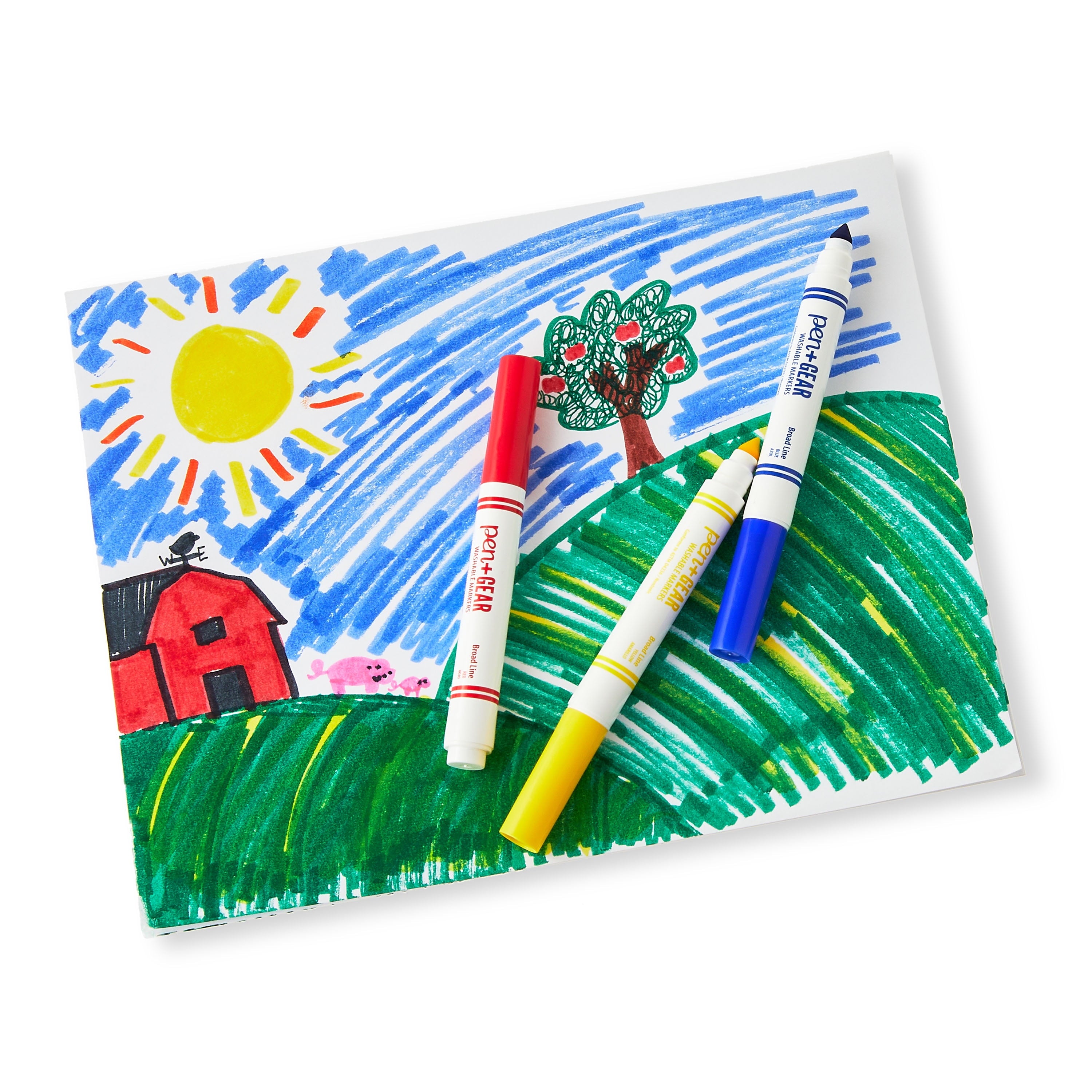 (2 pack) Pen+Gear Washable Markers, Broad Tip, Assorted Colors, 10 Count - Image 4