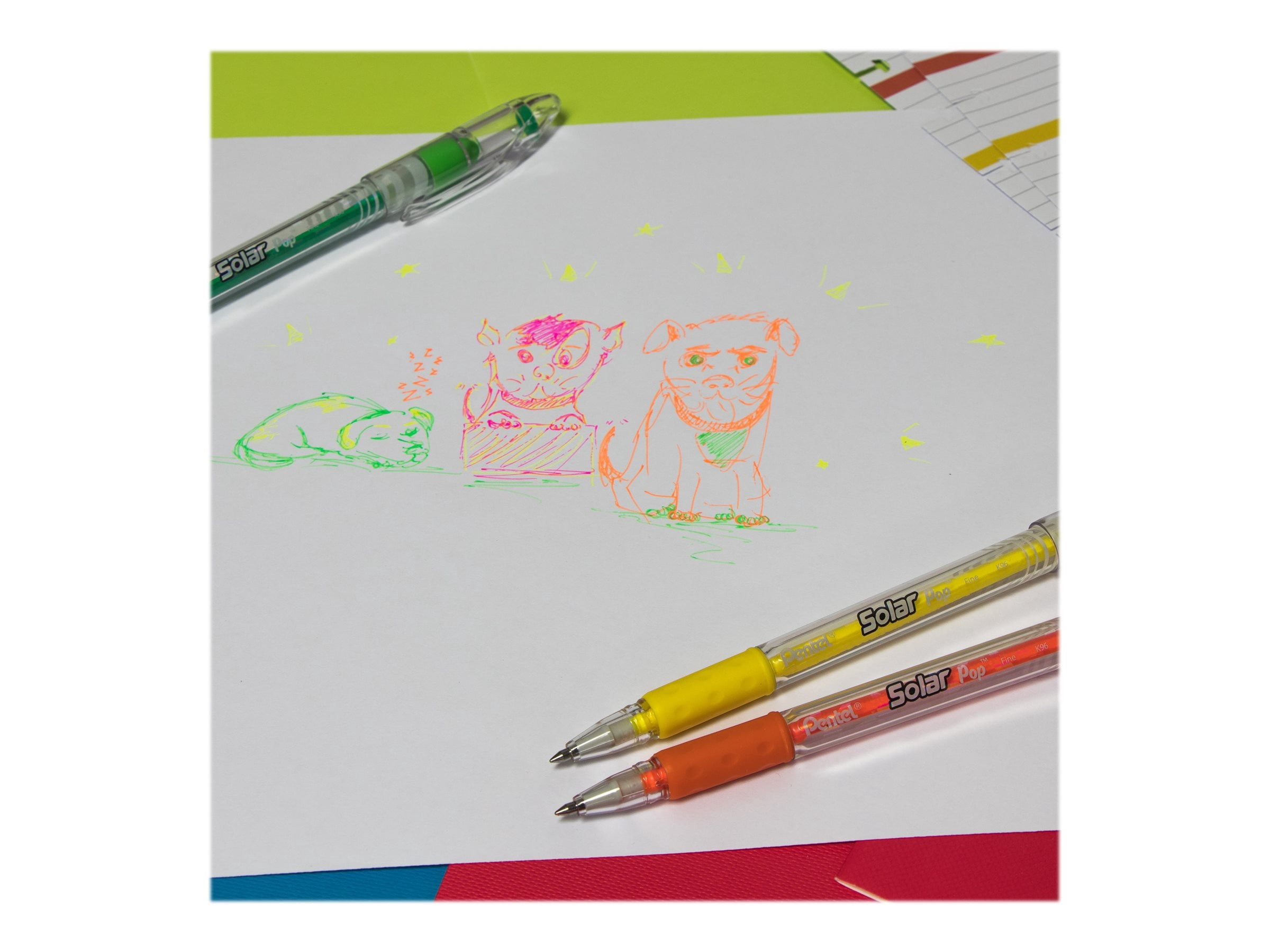 Pentel Milky Pop Pastel Gel Pen Set, 4-Colors - Image 3