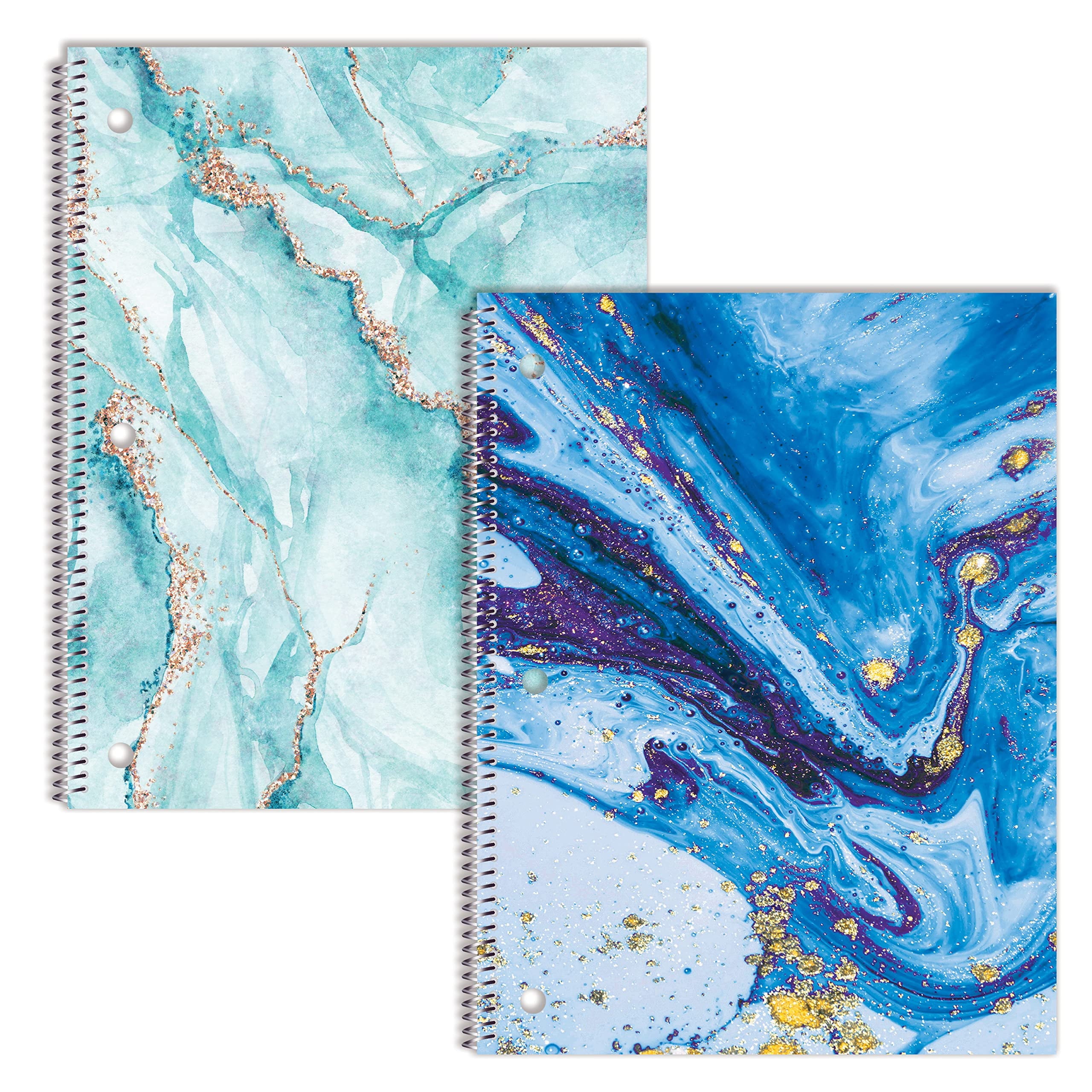 Better Office Products - Notebook - spiral-bound - - 100 sheets / 200 pages - College - 3 holes (pack of 2) - Image 2