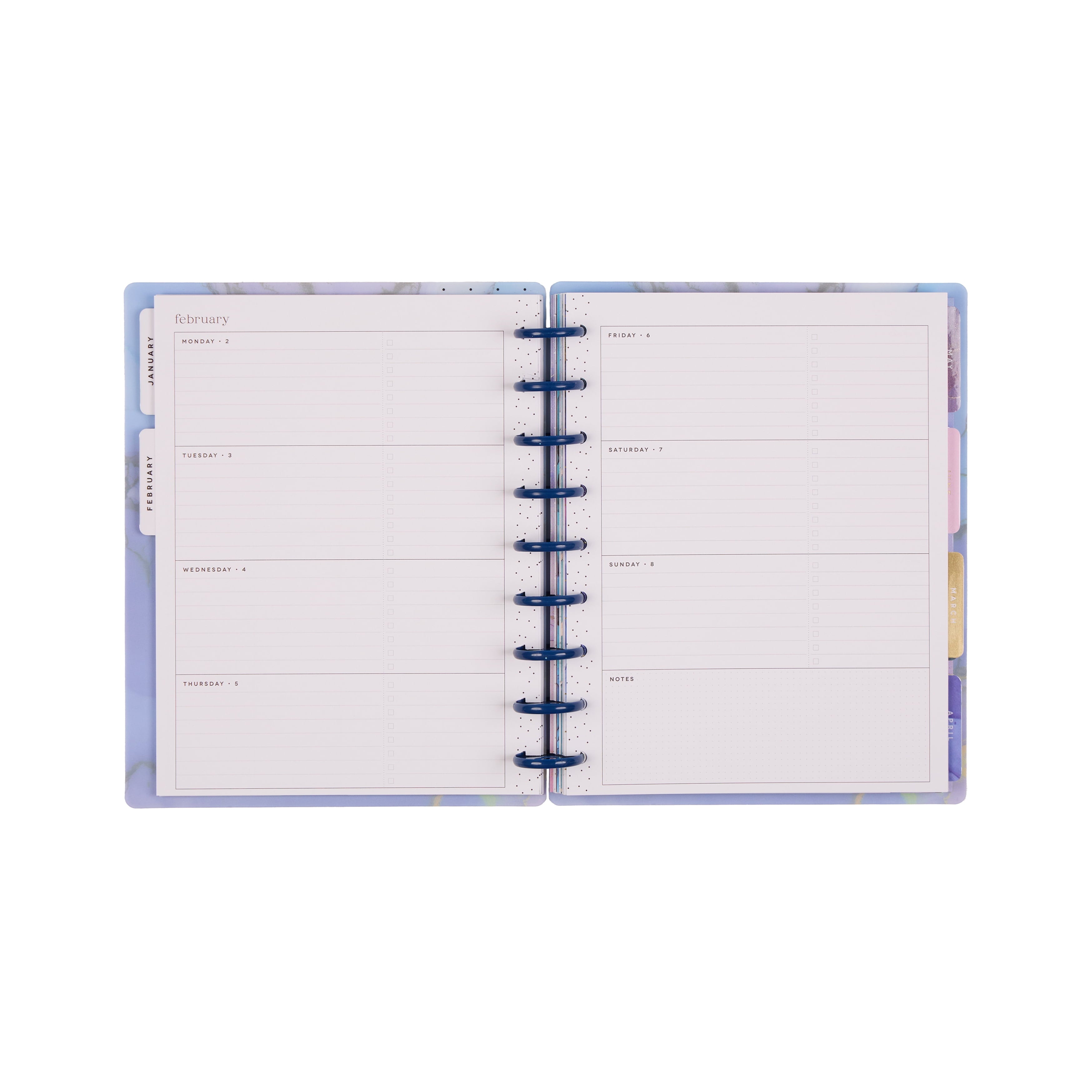 Monthly Weekly Classic PlannerJan- December 2026 Ethereal Elements, 2 Sticker Sheets Included, Disc Bound - Image 4