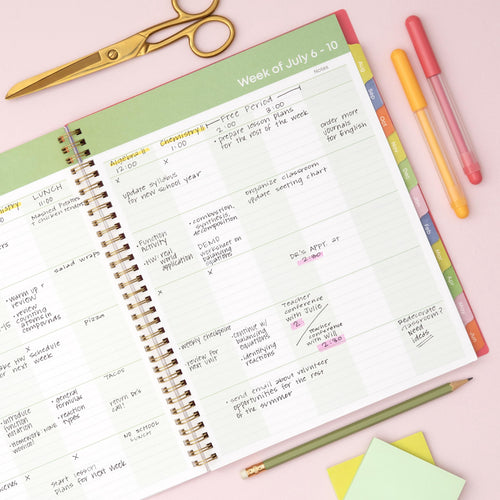 Blue Sky 2026-2027 Weekly and Monthly Academic Year Teacher Lesson Planner Calendar, July 2026 - June 2027, 8.5" x 11", Flexible Cover, Wire - Image 2