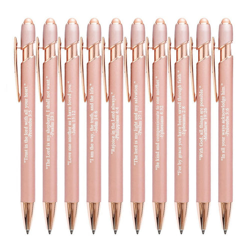 10pcs Pen Set Christian Pen with Touch Screens Writing Supplies