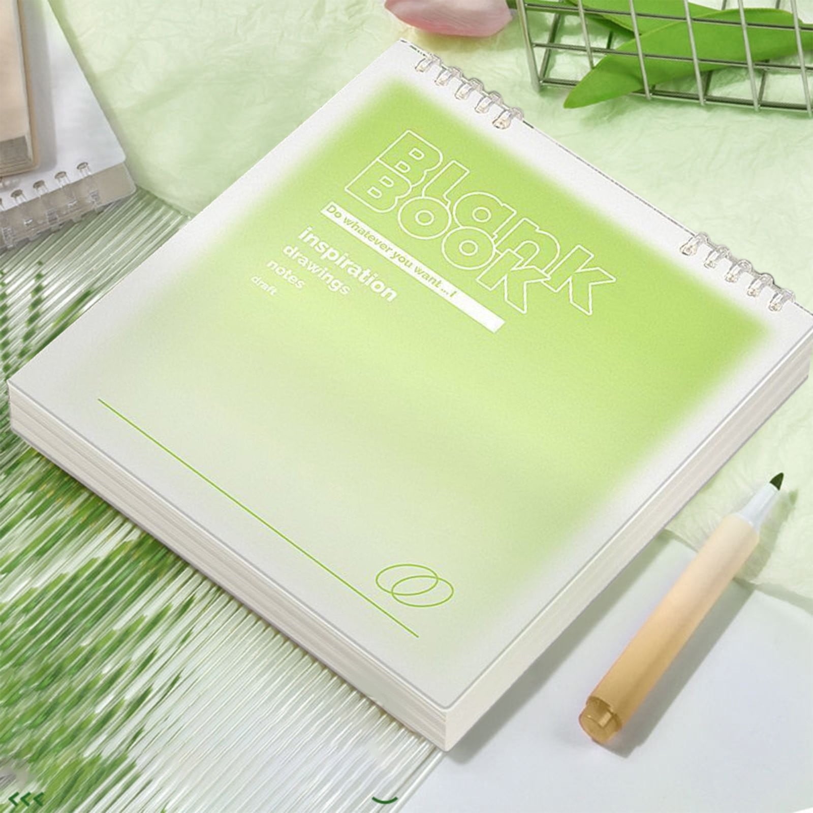 Spiral Notebooks,Discbound Spiral Notebook,7.87x7.87" Hardcover with Removable Pages, Modern Loose-Leaf Design for Customizable Office Note - Image 5