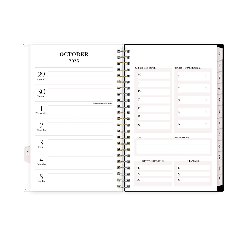 for Monthly Weekly Medium Planner (5" x 8") Maria Dark 15-Month October 2025 - December 2026 - Image 6