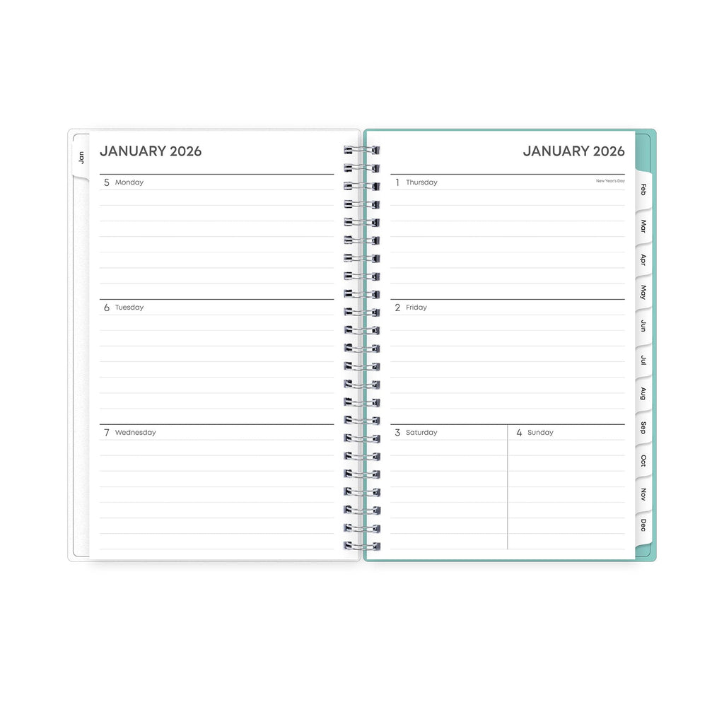 2026 Weekly and Monthly Planner Calendar, January 2026 - December 2026, 5" x 8", Flexible Frosted Cover, Laminated Ta... - Image 3