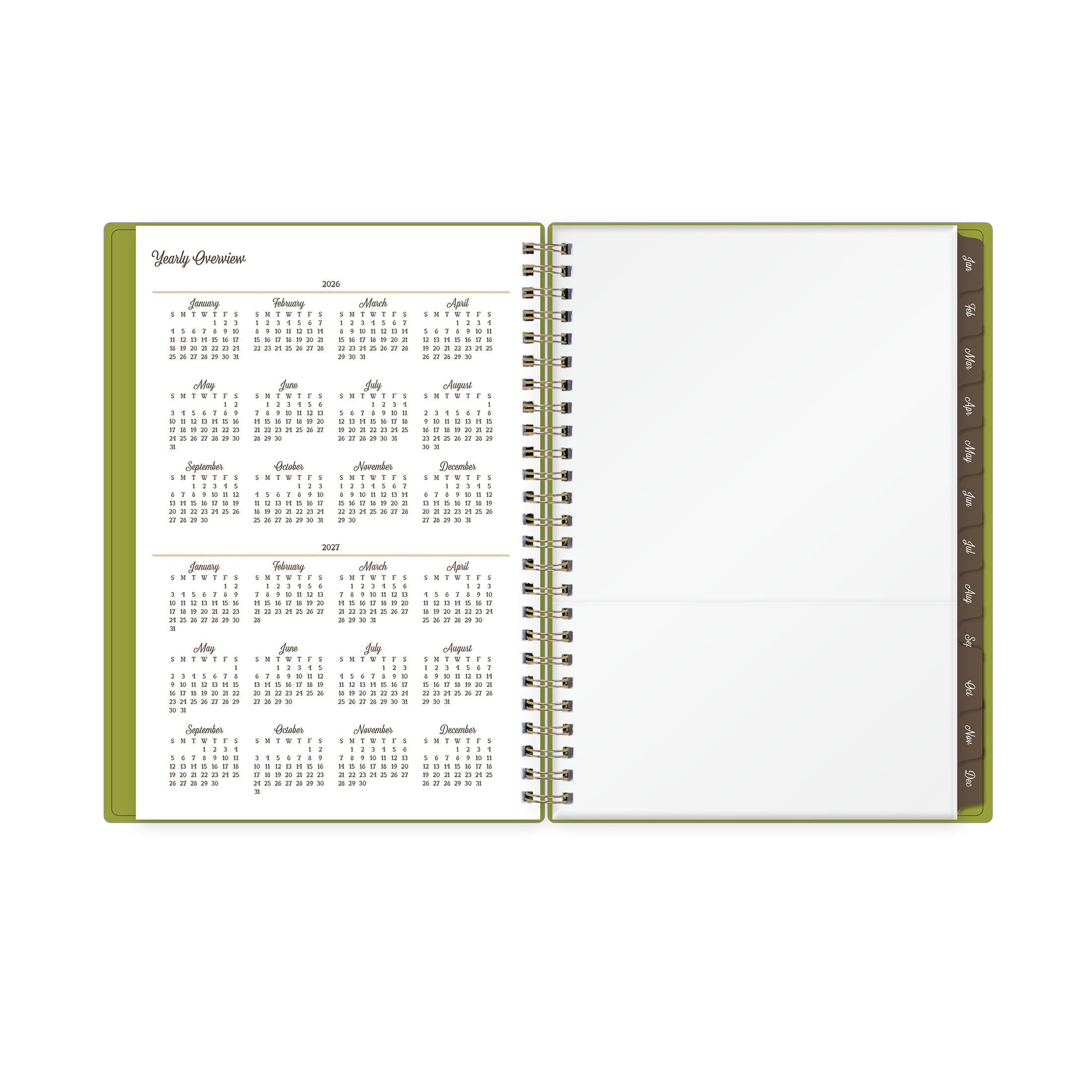for Monthly Weekly Medium Planner (5.875" x 8.625") Limelight 15-Month October 2025 - December 2026 - Image 6