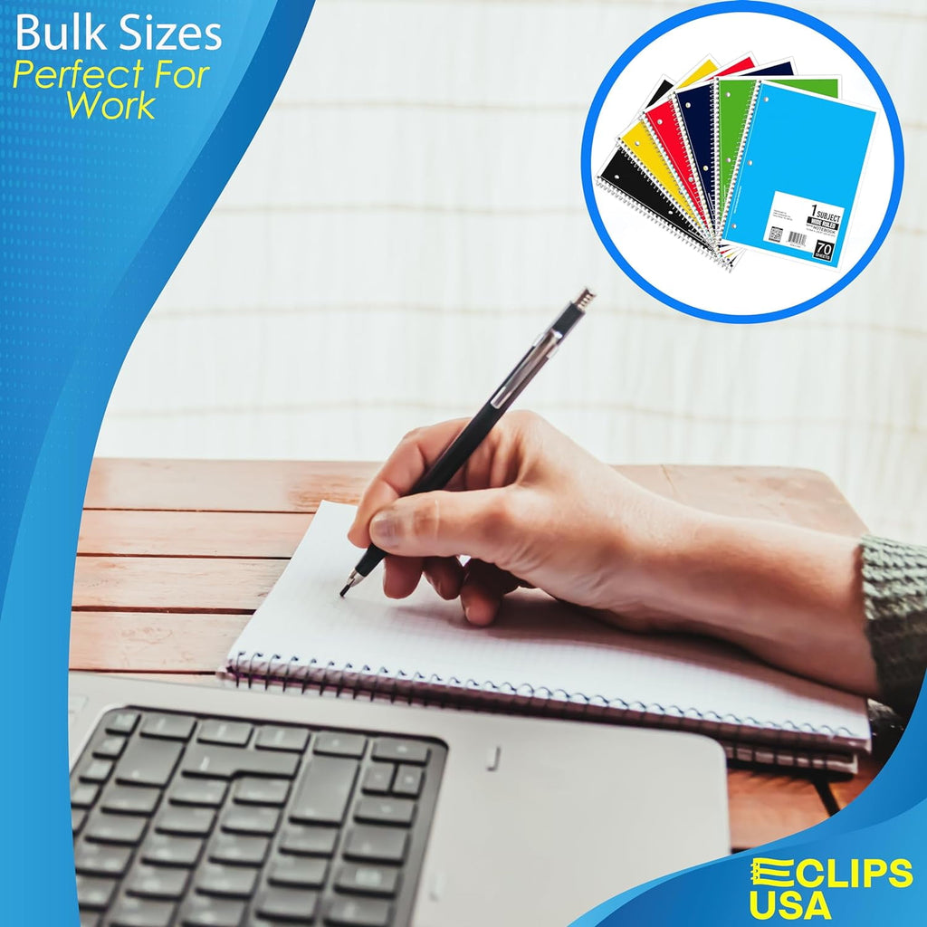 Ruled Single Subject Spiral Notebook, 50 , 70 Sheets, 12 Pack - Image 6