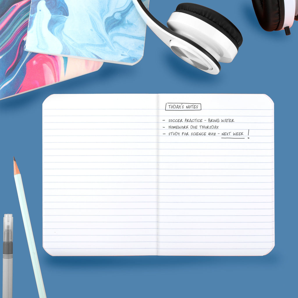 College Ruled Writing Notebook, 5" x 7", Biodome, Poly, Sewn, 40 Sheets, 3 pack - Image 2
