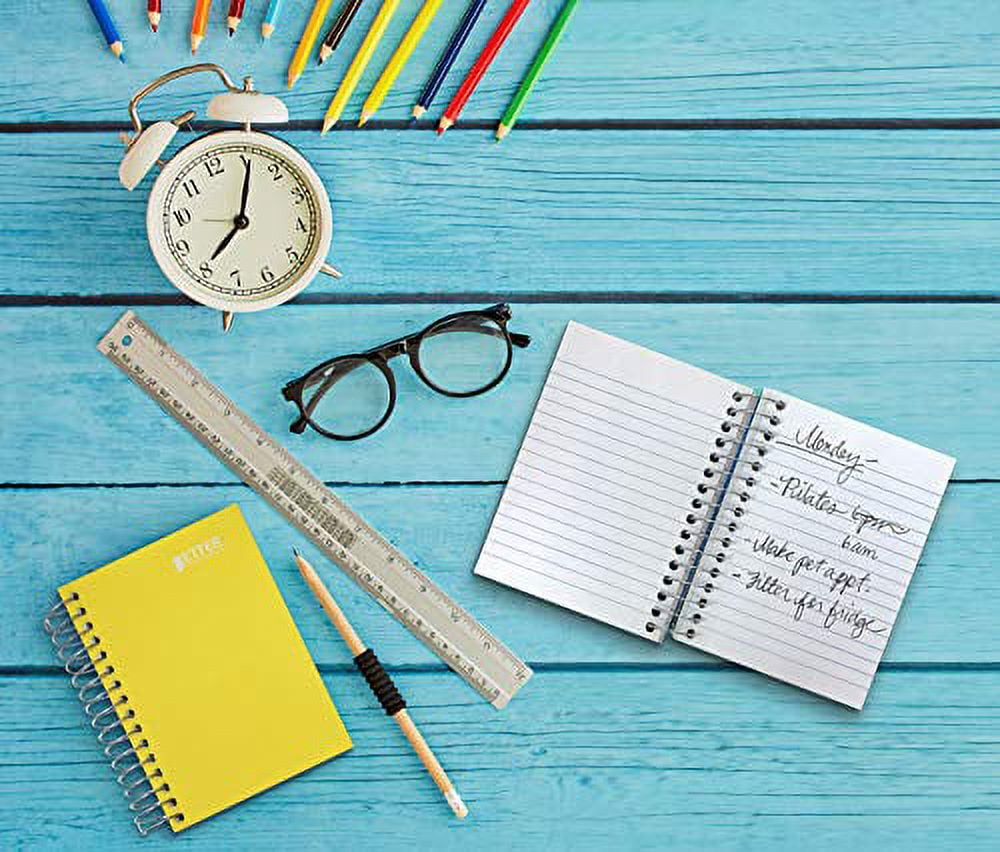 1 subject notebook - spiral-bound - small- 200 sheets / 400 pages - College - assorted - poly plastic (pack of 6) - Image 3