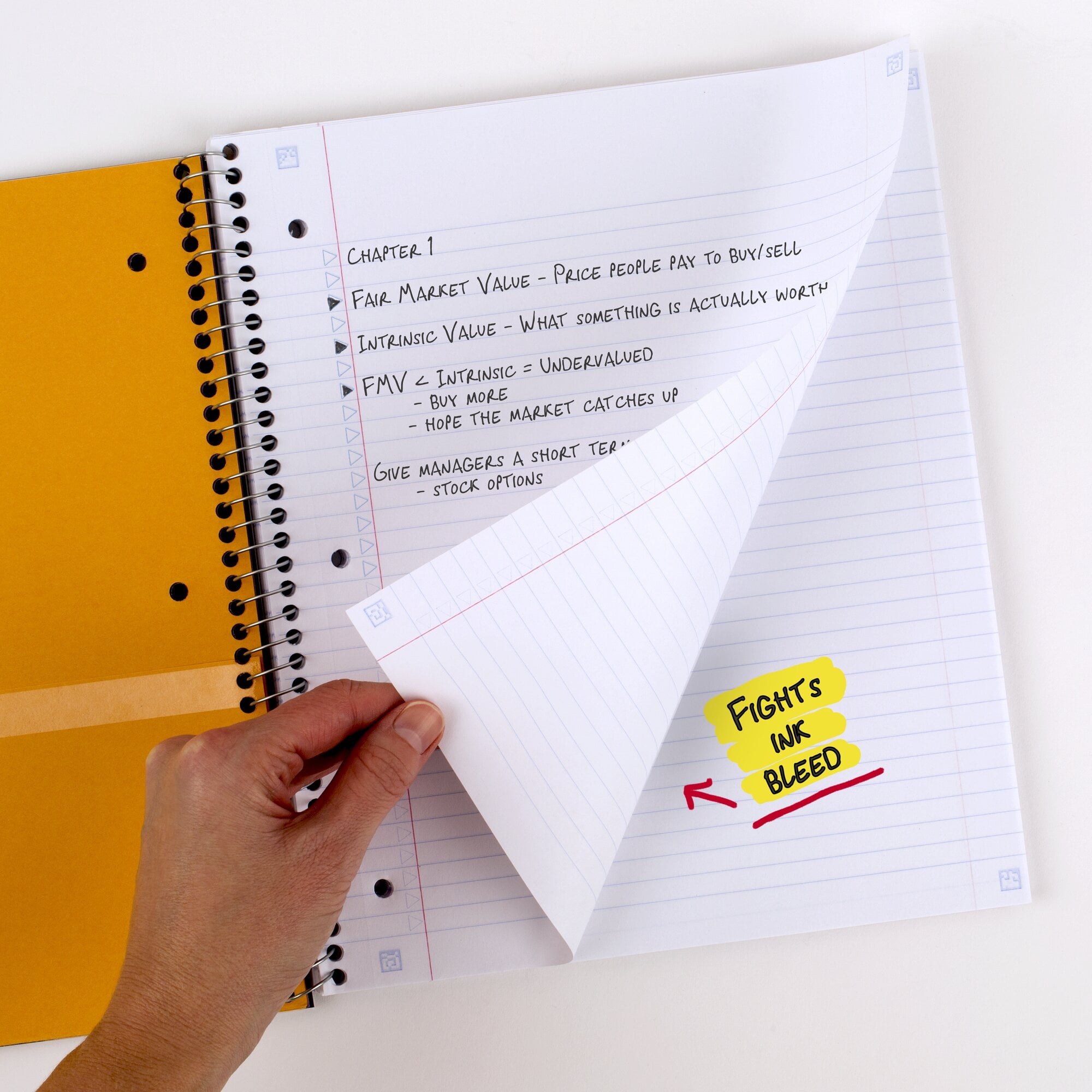 Spiral Notebook + Study App, 1 Subject, College Ruled, 8.5" x 11", 6 Pack - Image 2