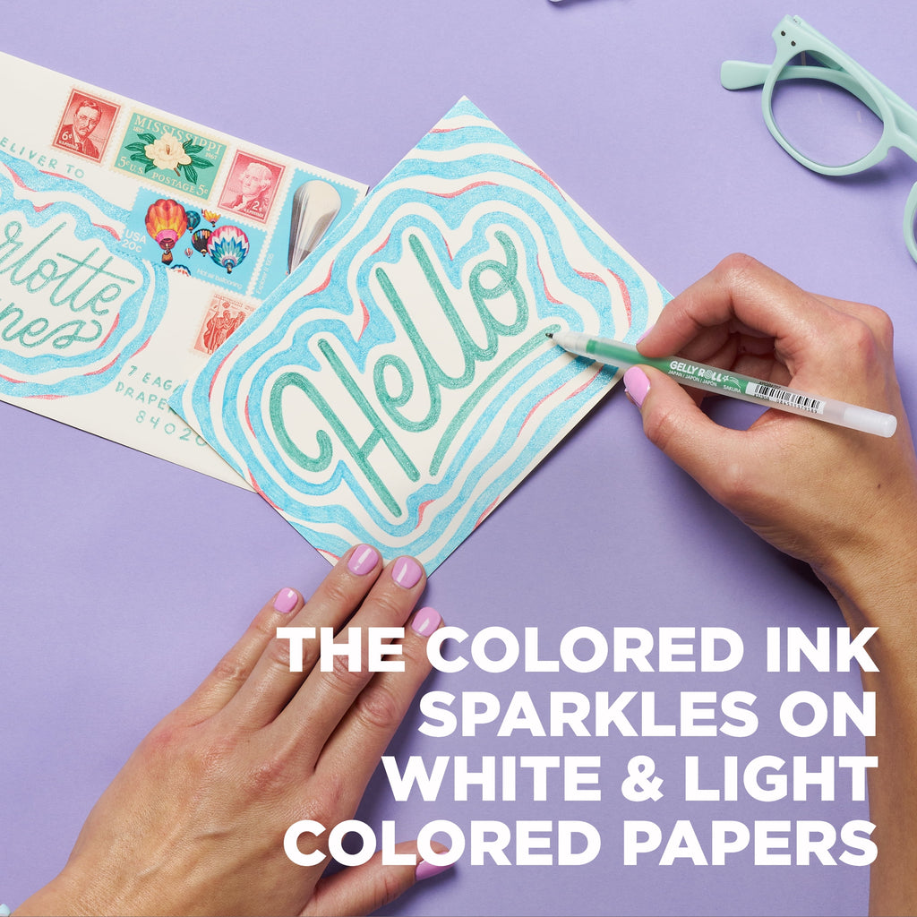 Sakura Gelly Roll Stardust Gel Pen Set, 6-Colors, Meteor - Image 3