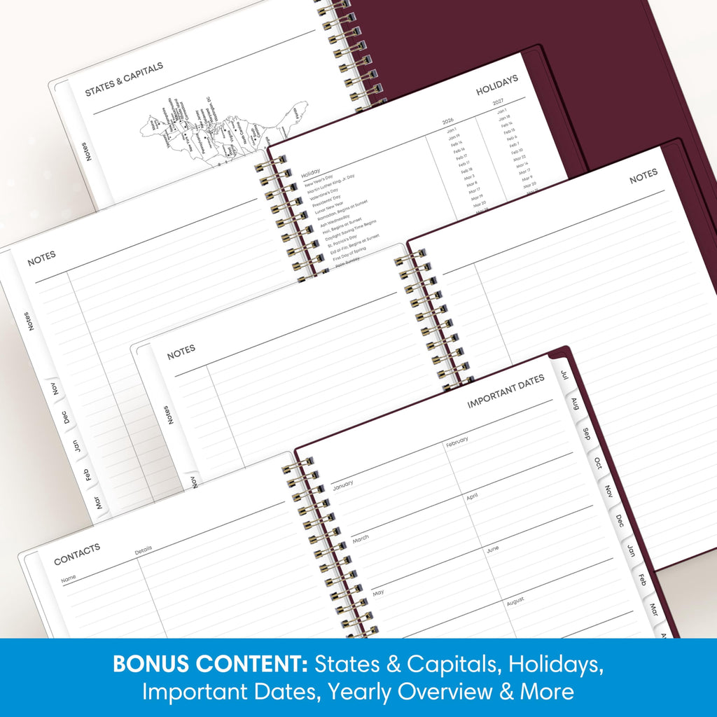 2026-2027 Weekly and Monthly Academic Year Planner Calendar, July 2026 - June 2027, 5.875" x 8.625", Flexible Pocket ... - Image 5