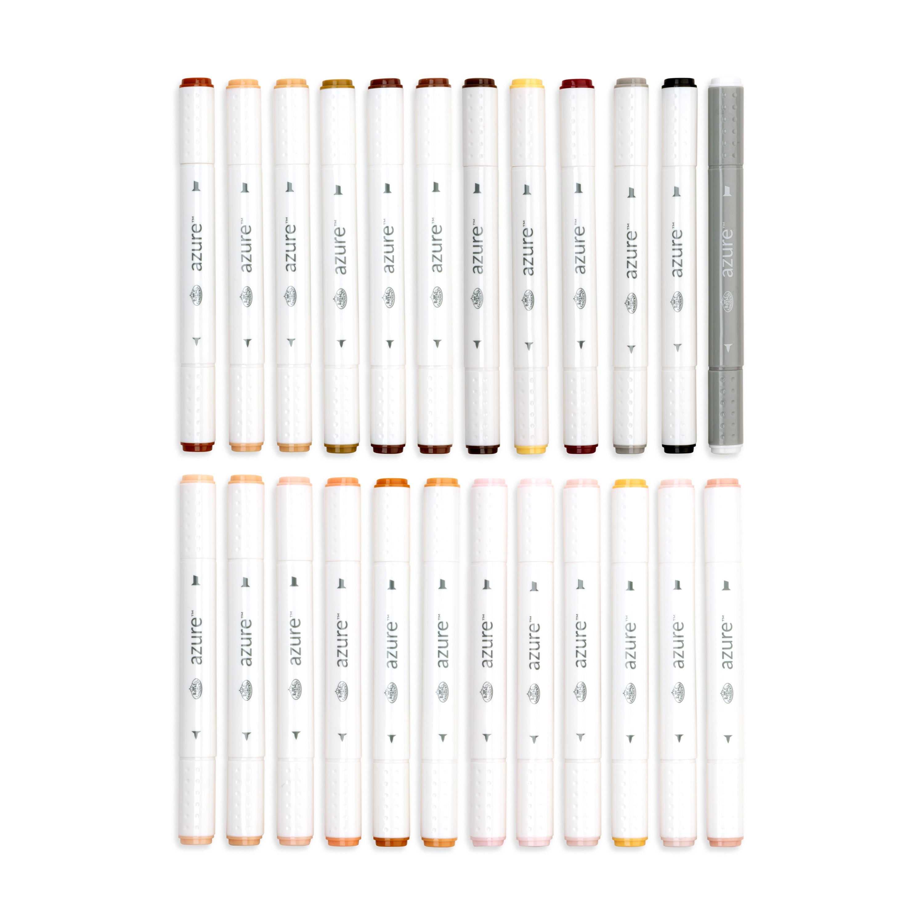Royal & Langnickel Azure 24pc, Portrait Tones, Dual Tip Alcohol Marker Set, Coloring Markers for Adult Coloring Books - Image 5