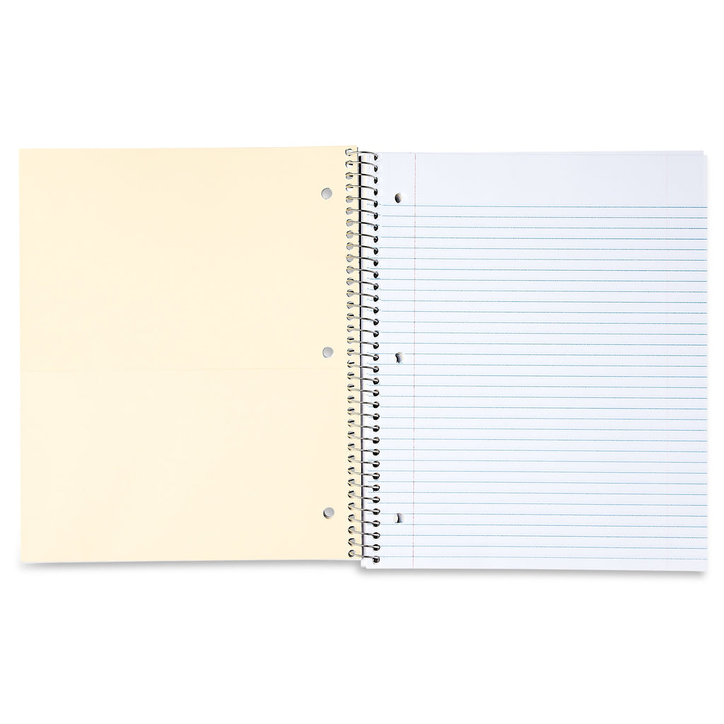 College Ruled 3-Subject Poly Notebook, Blue Sapphire, 9" x 11", 120 Sheets - Image 4