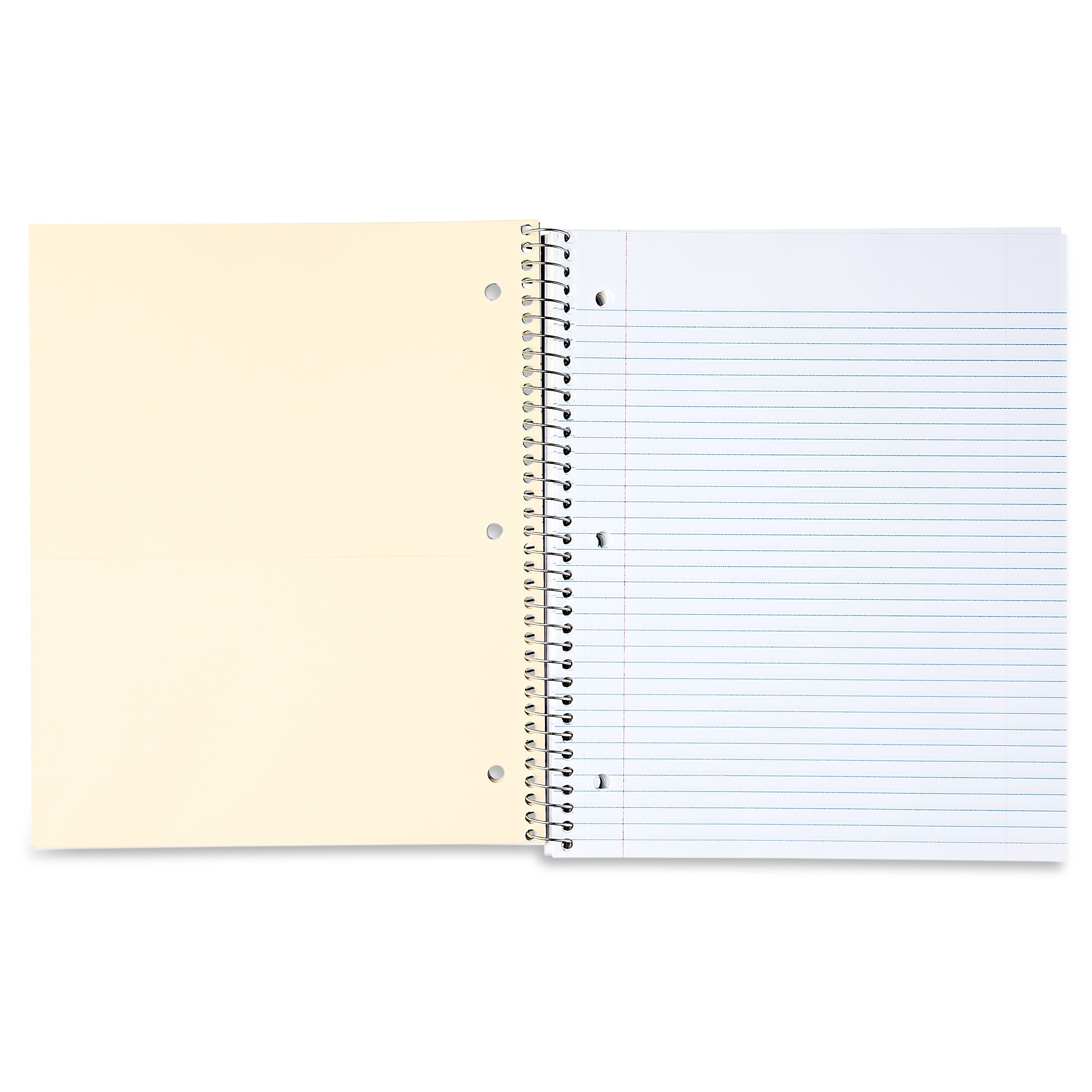 College Ruled 3-Subject Poly Notebook, Blue Sapphire, 9" x 11", 120 Sheets - Image 4