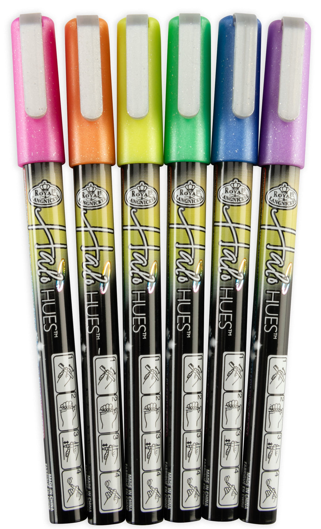 Royal & Langnickel - 6pc 2MM Outline Marker Set, Halo Hues - Image 6