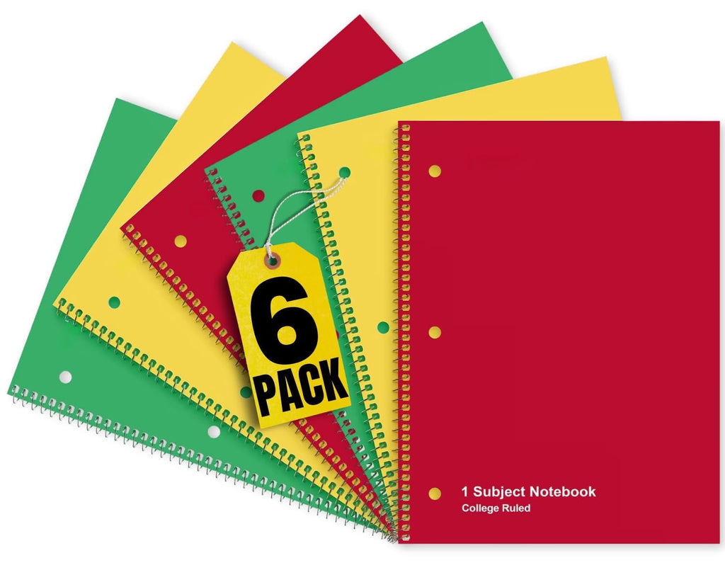 Spiral Notebook College Ruled, College Ruled Spiral Notebook, 1 Subject Notebook, 1 Subject Spiral Notebook, 8" x 11"...