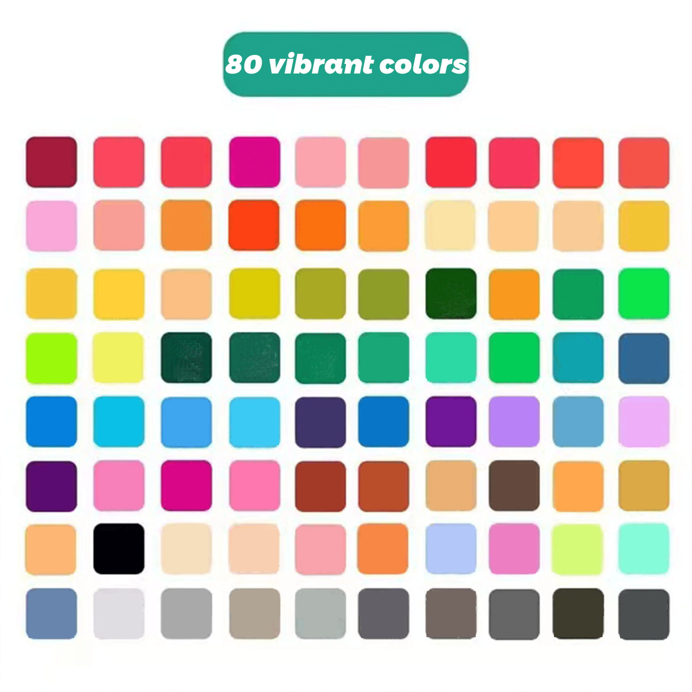 80 Colors Alcohol Based Markers Brush Tip, Double Tip Paint Pens Art Marker Set for Adult Coloring Drawing - Image 5