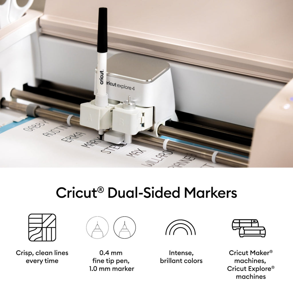 Cricut Dual-Sided Markers, Ultimate Multicolor Rainbow Marker and Pen Set, 22 Count, For Cricut Maker & Explore Machines - Image 6