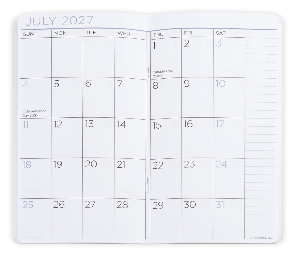 Pocket Planner (3.75" x 6.75"), Floral, Monthly: Apr 2026 - Mar 2028 - Image 2