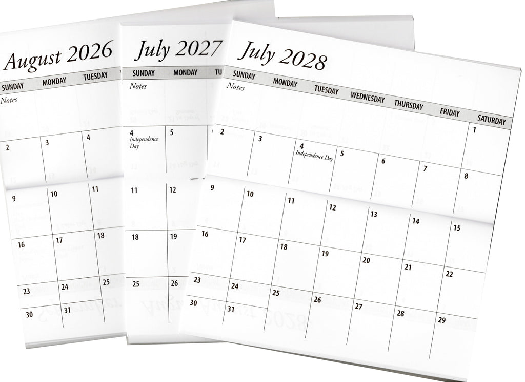 3 Year Spring Flowers 2026 - 2028 Pocket Calendar Planner with Note Pad - Image 6