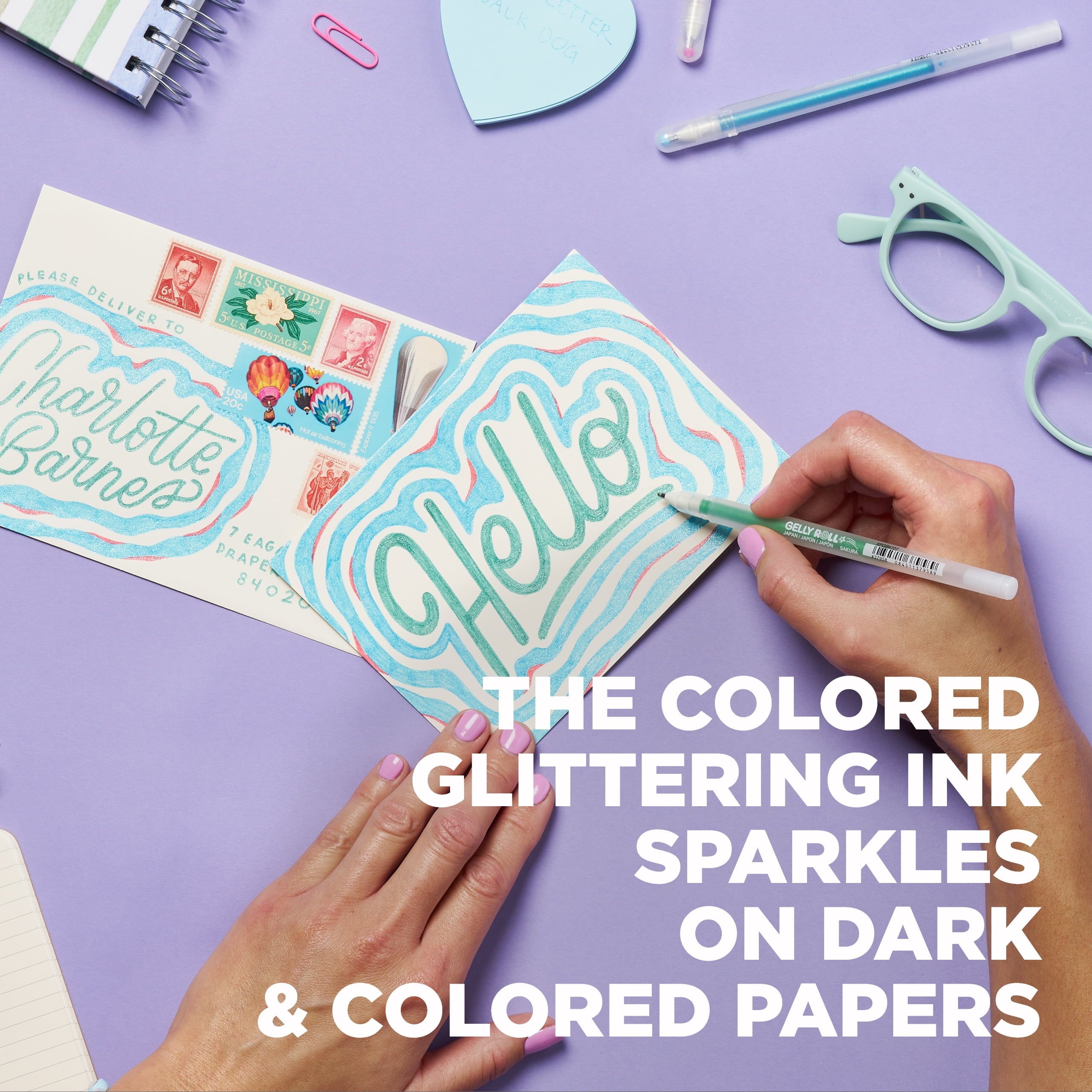 Sakura Gelly Roll Stardust Gel Pen Cube Set, 16-Pens - Image 3