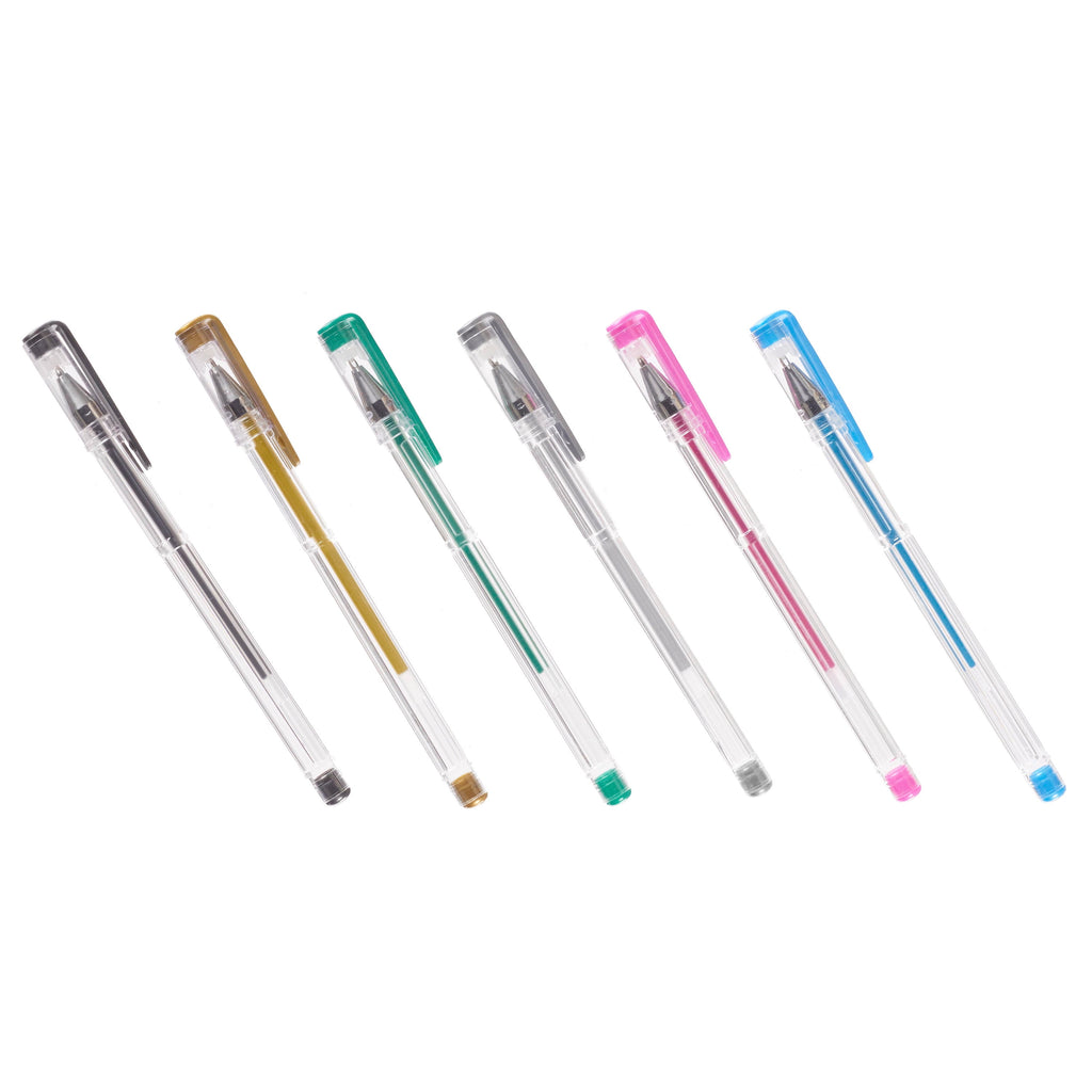 Hello Hobby Multicolor Gel Pen Metallic Set, 6 Pieces - Image 5
