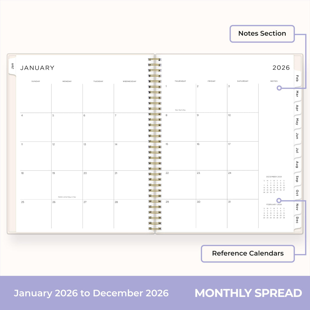 Blue Sky Ashley G 2026 Weekly and Monthly Planner Calendar, January 2026 - December 2026, 8.5" x 11", Flexible Cover, Wirebound, Laminated T - Image 4