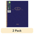 (2 pack) Mintgreen Spiral Bound 1 Subject Notebook College Ruled - Professional Series - 80 Sheets - 8.5 x 10.5in.