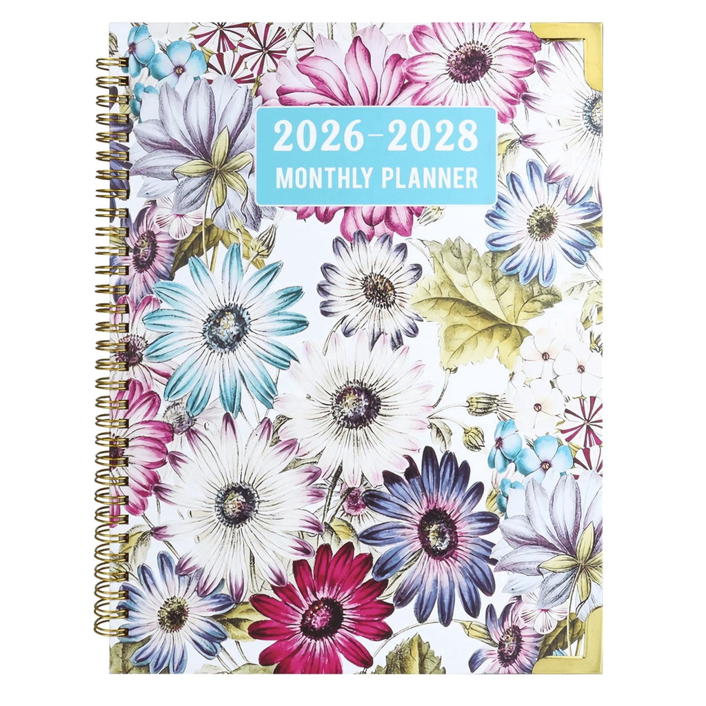 2026-2028 Monthly Planner, Large 3 YearCalendar for 2026,2027,2028 with MonthlyViews, Colorful Tabs, Notes Pages & In...