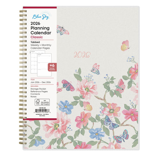 2026 Weekly and Monthly Planner Calendar, January 2026 - December 2026, 8.5" x 11", Flexible Cover, Laminated Tabs, D...