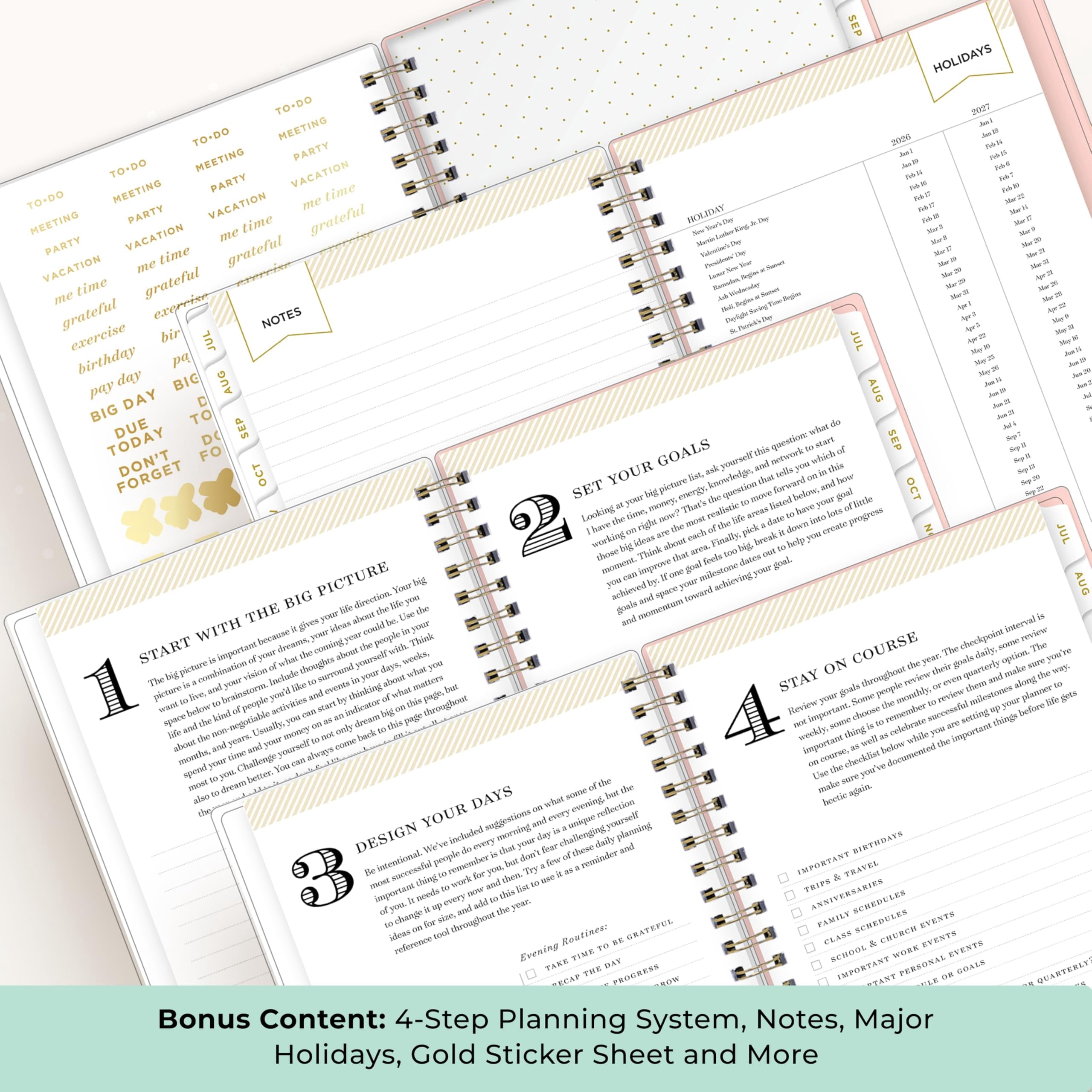Blue Sky Day Designer 2026-2027 Weekly and Monthly Academic Year Planner Calendar, July 2026 - June 2027, 5" x 8", Flexible Cover, Wirebound - Image 5