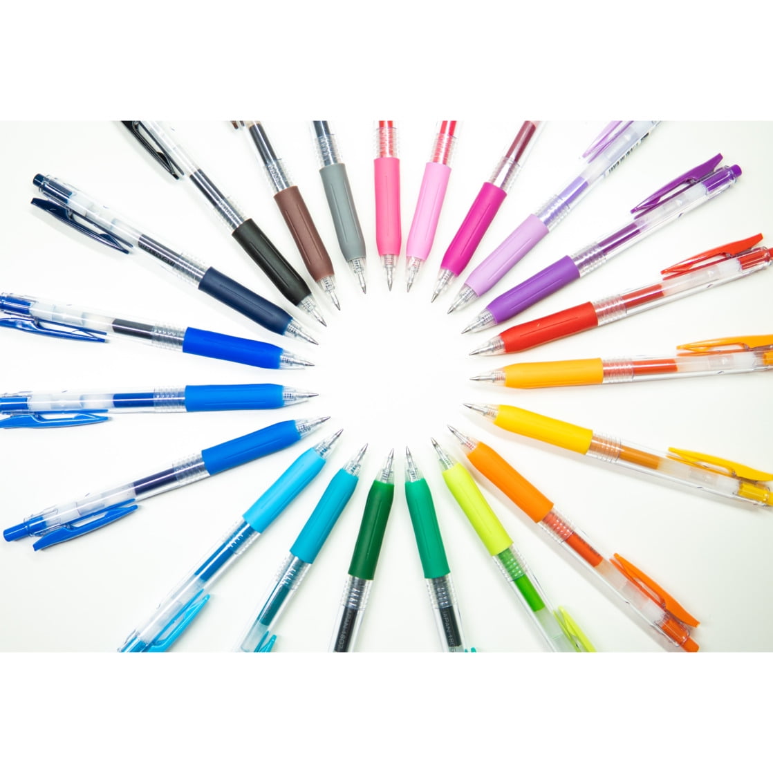 Sarasa Clip Retractable Gel Ink Pens, Fine Point 0.5mm, Assorted colors, 20-Pack - Image 2