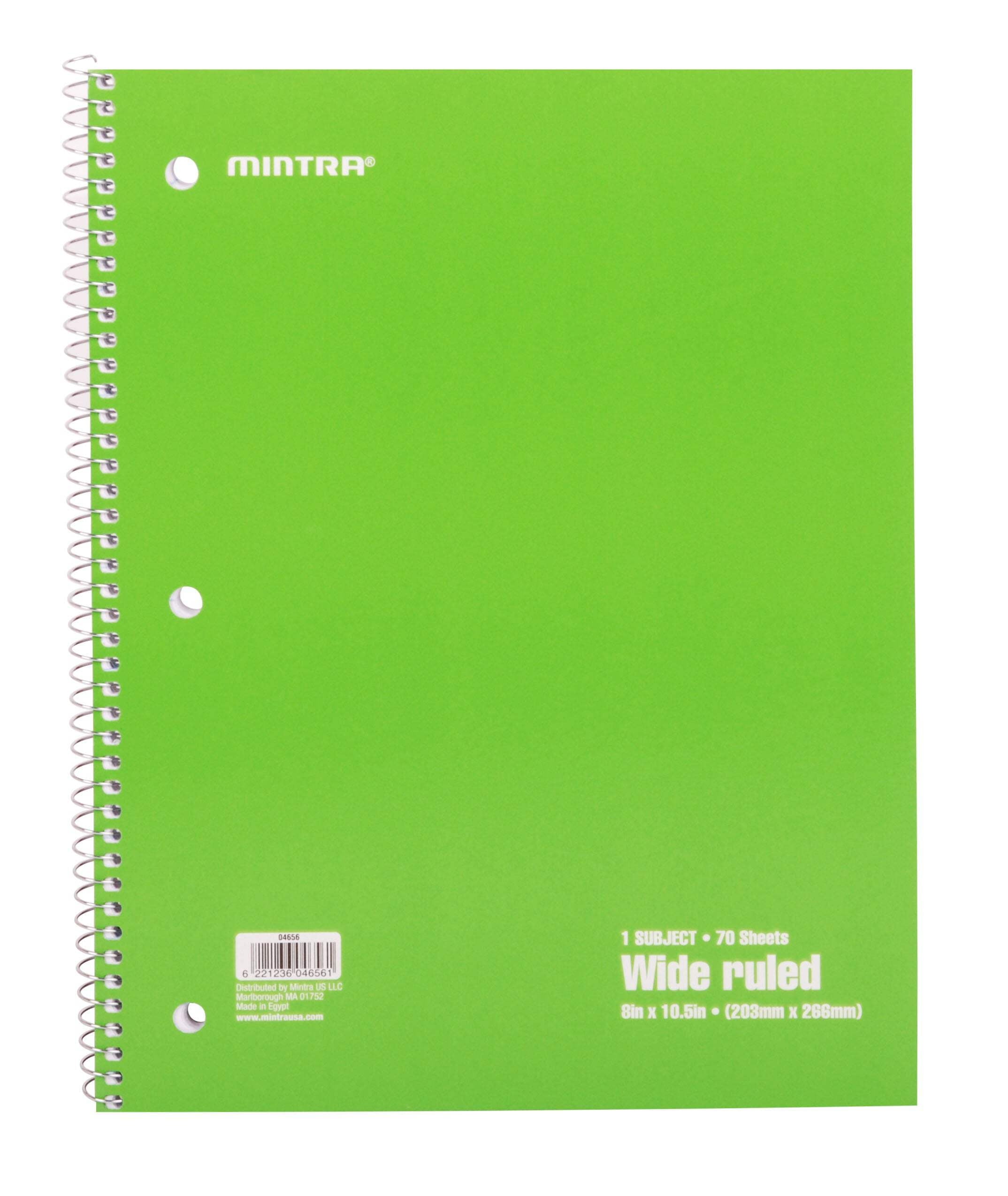 Spiral Notebook - Solid (70 count, 6 Pack) - Image 4
