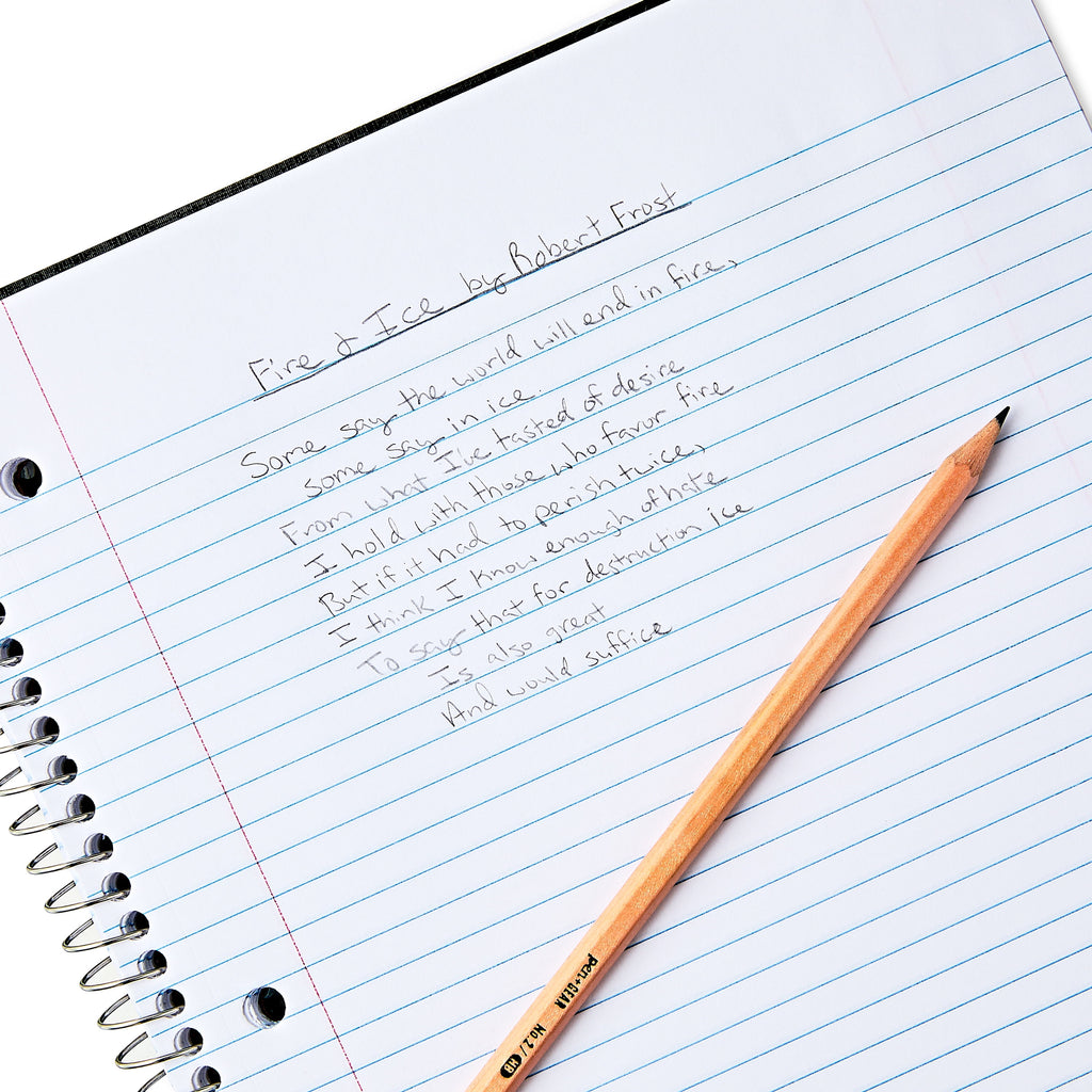 1-Subject Poly Notebook, Black, 9" x 11", 100 Sheets - Image 2
