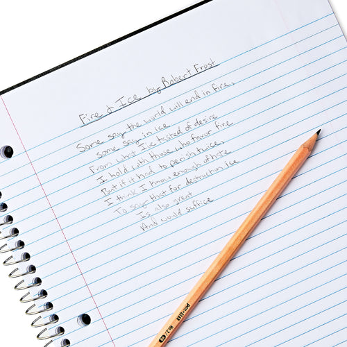 1-Subject Poly Notebook, Black, 9" x 11", 100 Sheets - Image 2