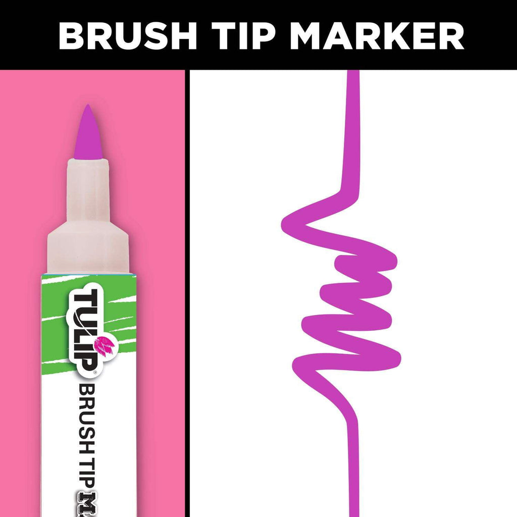 Brush Tip Fabric Markers 10 Pack Neon - Image 3