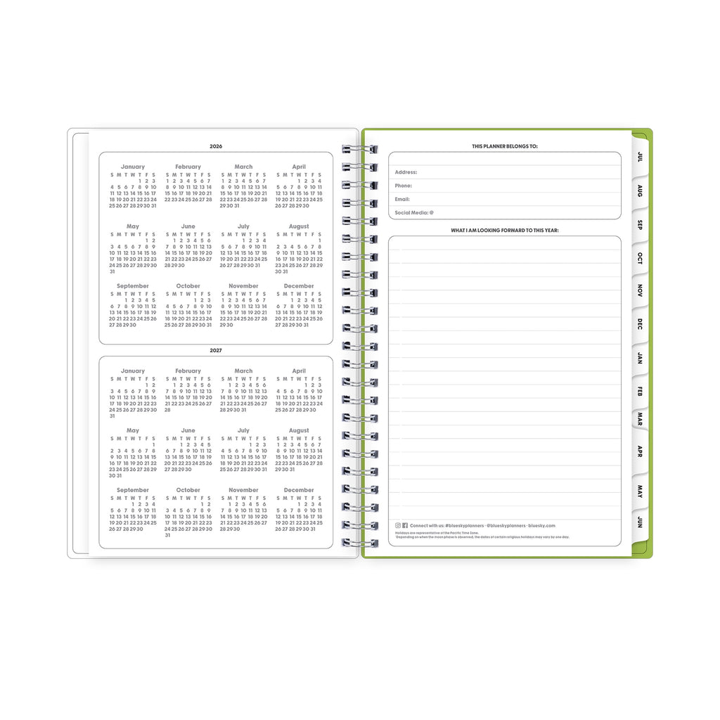 Gen Z Monthly Weekly Planner, 5" x 8", Slime 15-Month (April 2026 - June 2027) - Image 6