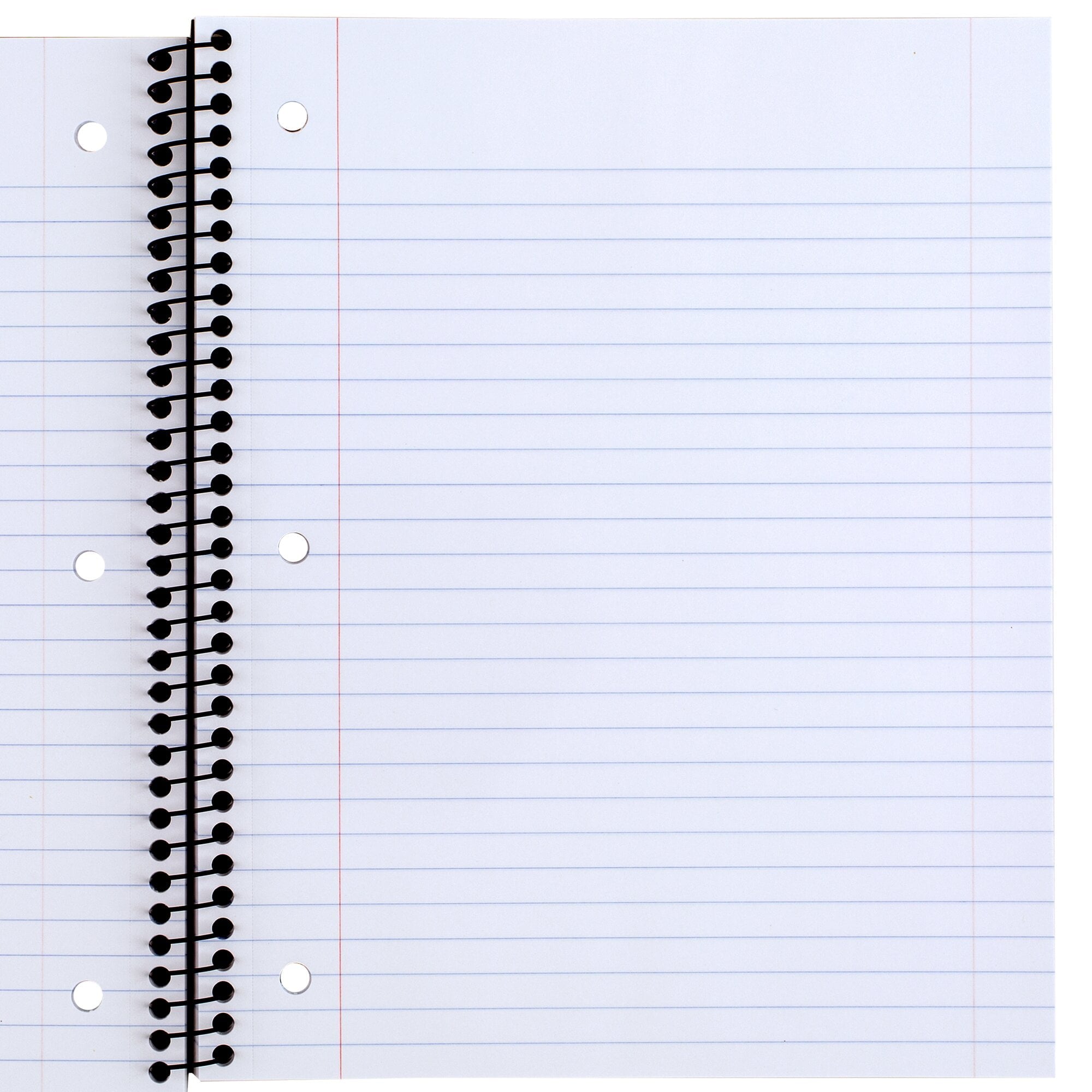 Spiral Notebook 5 Subject Wide Ruled Plastic Cover 8 x 10 12 5 Pack - Wide - Image 2