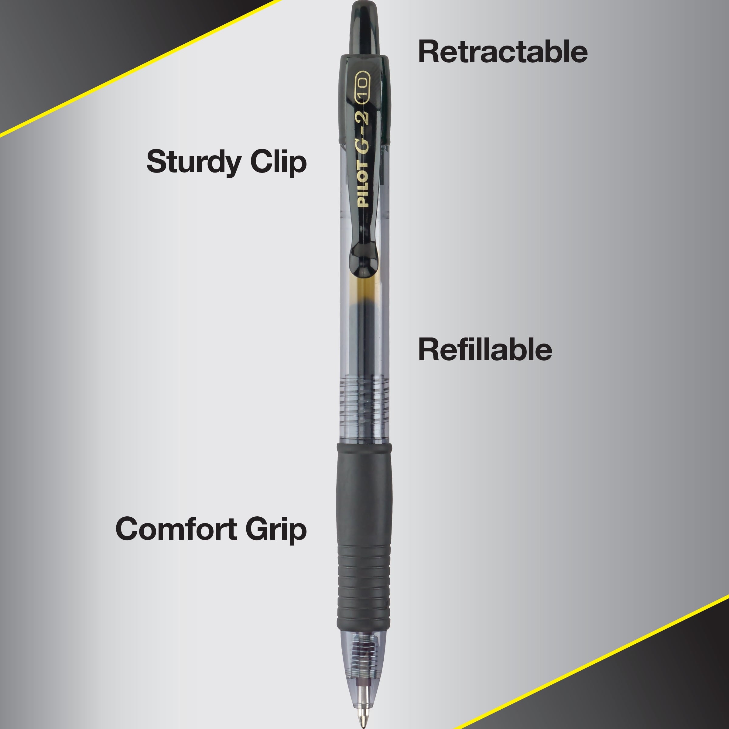 (3 pack) Pilot G2 Retractable Gel Ink Pens, Bold Point, 1.0mm, Assorted Colors, 5 Pack - Image 5