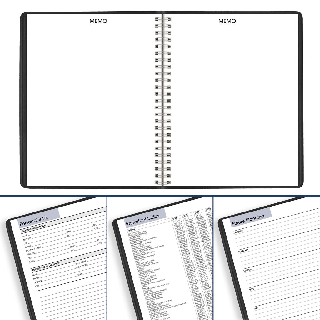 DayMinder 2026 Monthly Planner Black Medium 7 x 8 34 - Monthly - Image 6
