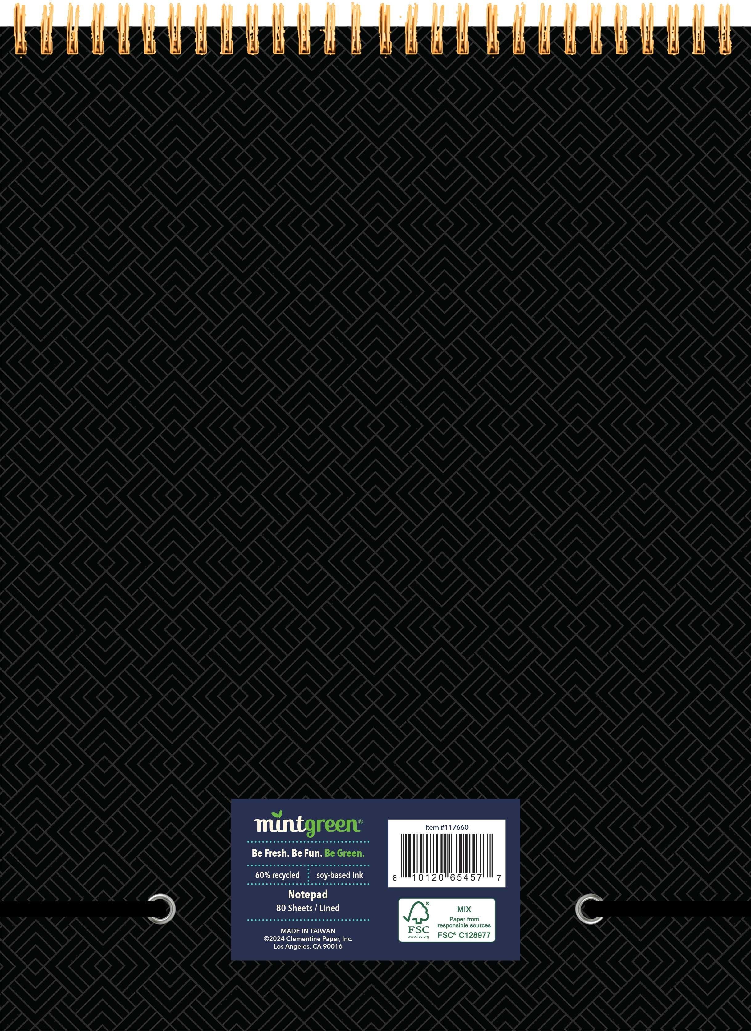Writing Pad, 8"x 10.75", Professional Series - Black, 80 sheets - Image 3