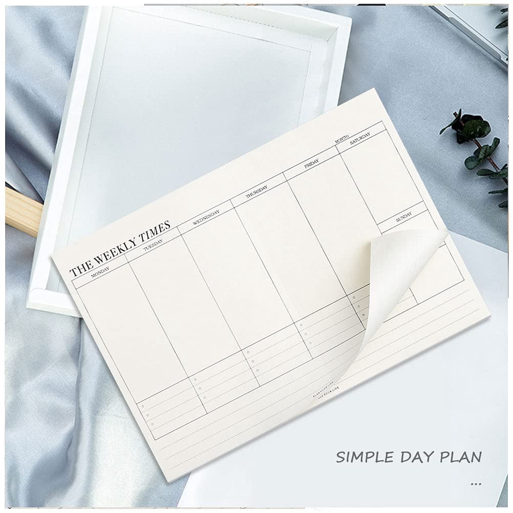 65 Sheets Weekly Pad, Undated 6.9x9.6'' Weekly Planner Notepad, Tear Off To-Do List Notepad, Weekly Organizer for Stu... - Image 3