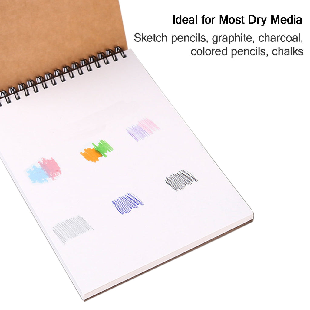 9"x12" Sketch book 120gsm, 2 Pack Top Spiral Bound Sketch Pad for Drawing, Acid-Free Paper 60 Sheets A4 Art Sketchbook Pad for Beginners Adu - Image 4